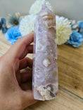 Bild in Galerie-Betrachter laden, Druzy Pink Amethyst / Blumenachat Turm (43q)
