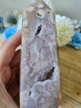 Bild in Galerie-Betrachter laden, Druzy Pink Amethyst / Blumenachat Turm (43q)