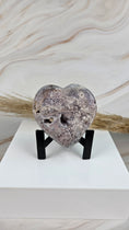 Bild in Galerie-Betrachter laden, Druzy Pink Amethyst Herz (52oo)