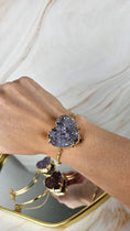 Bild in Galerie-Betrachter laden, Druzy Amethyst Armband mit Verschluss (29aa)