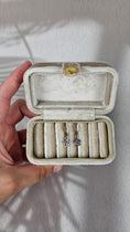 Bild in Galerie-Betrachter laden, 925 Silber Amethyst Stern Creolen (15ami)