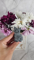 Bild in Galerie-Betrachter laden, Obsidian Katze sitzend (20pp)