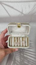 Bild in Galerie-Betrachter laden, Diamant Creolen und Anhänger Set in Rosenquarz und Gold (32rg)
