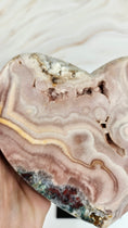 Bild in Galerie-Betrachter laden, Druzy Pink Amethyst Herz (110it)