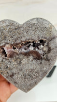 Bild in Galerie-Betrachter laden, Druzy Pink Amethyst Herz (58zz)