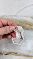 Bild in Galerie-Betrachter laden, Bergkristall Mond Set aus Ring & Kettenanhänger in Silber (58rk)