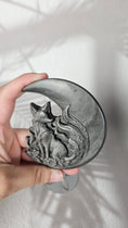 Bild in Galerie-Betrachter laden, Silber Obsidian Fuchs mit Mond (30fux)