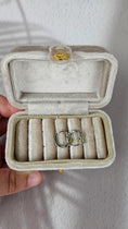 Bild in Galerie-Betrachter laden, 925 Silber Creolen in Peridot oder Blue London Topas (13pebl)