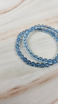 Bild in Galerie-Betrachter laden, Aquamarin Kugelarmband (18aqa)