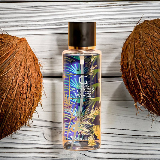 Cypress Waves - Duftspray - Kokosnuss, Moschus & weißes Holz