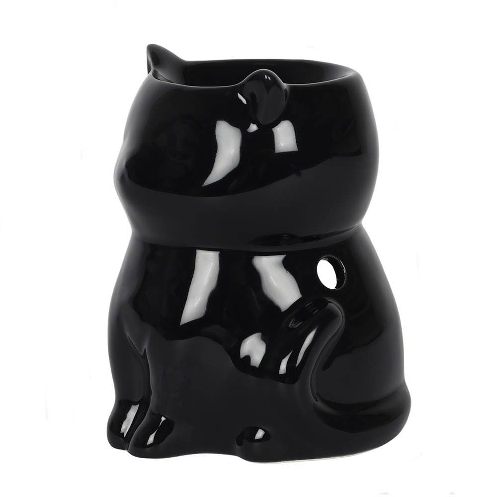 Gothic Black Cat - Ölbrenner und Wachswärmer