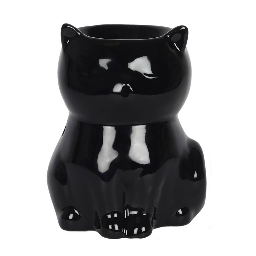 Gothic Black Cat - Ölbrenner und Wachswärmer