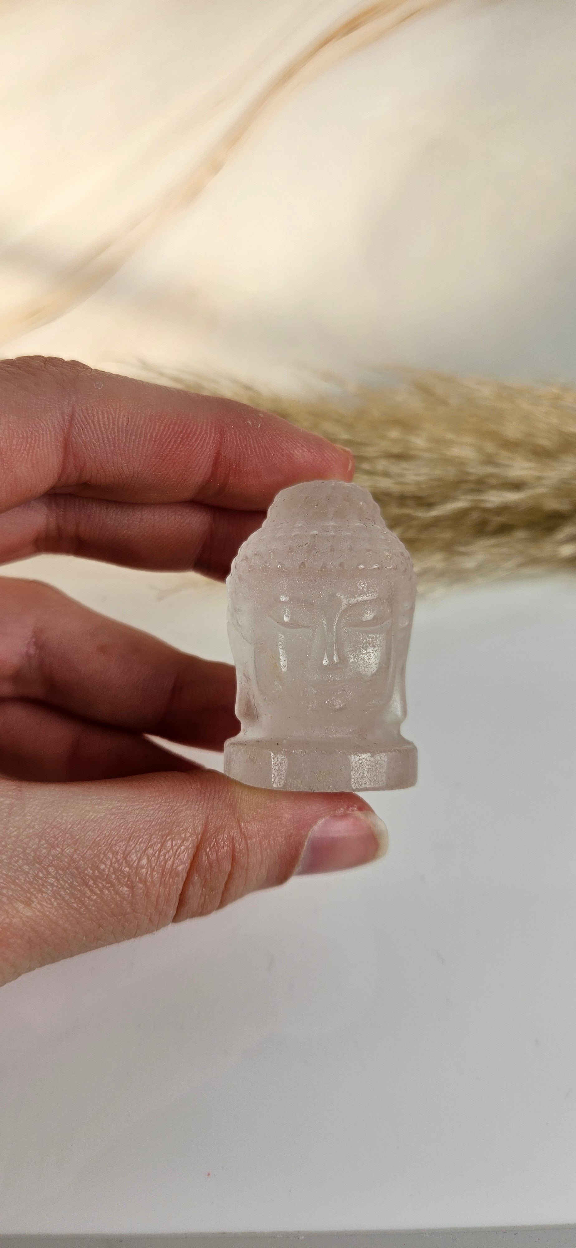 Buddah Mini Köpfe (8bdk) Bergkristall
