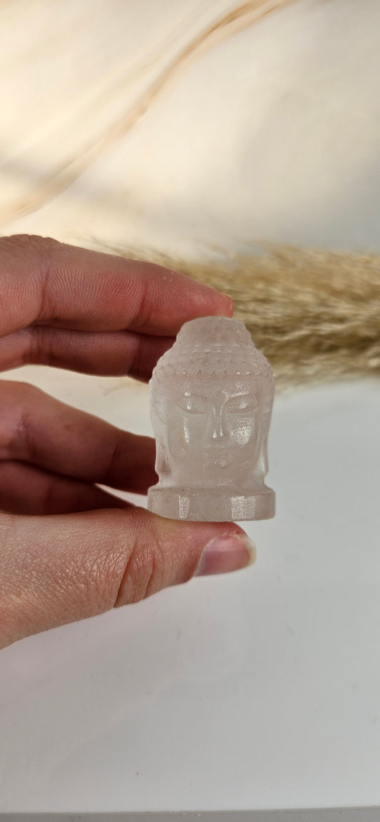 Buddah Mini Köpfe (8bdk) Bergkristall