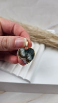 Bild in Galerie-Betrachter laden, Amethyst Achat Herz Kettenanhänger in Gold (22hff)
