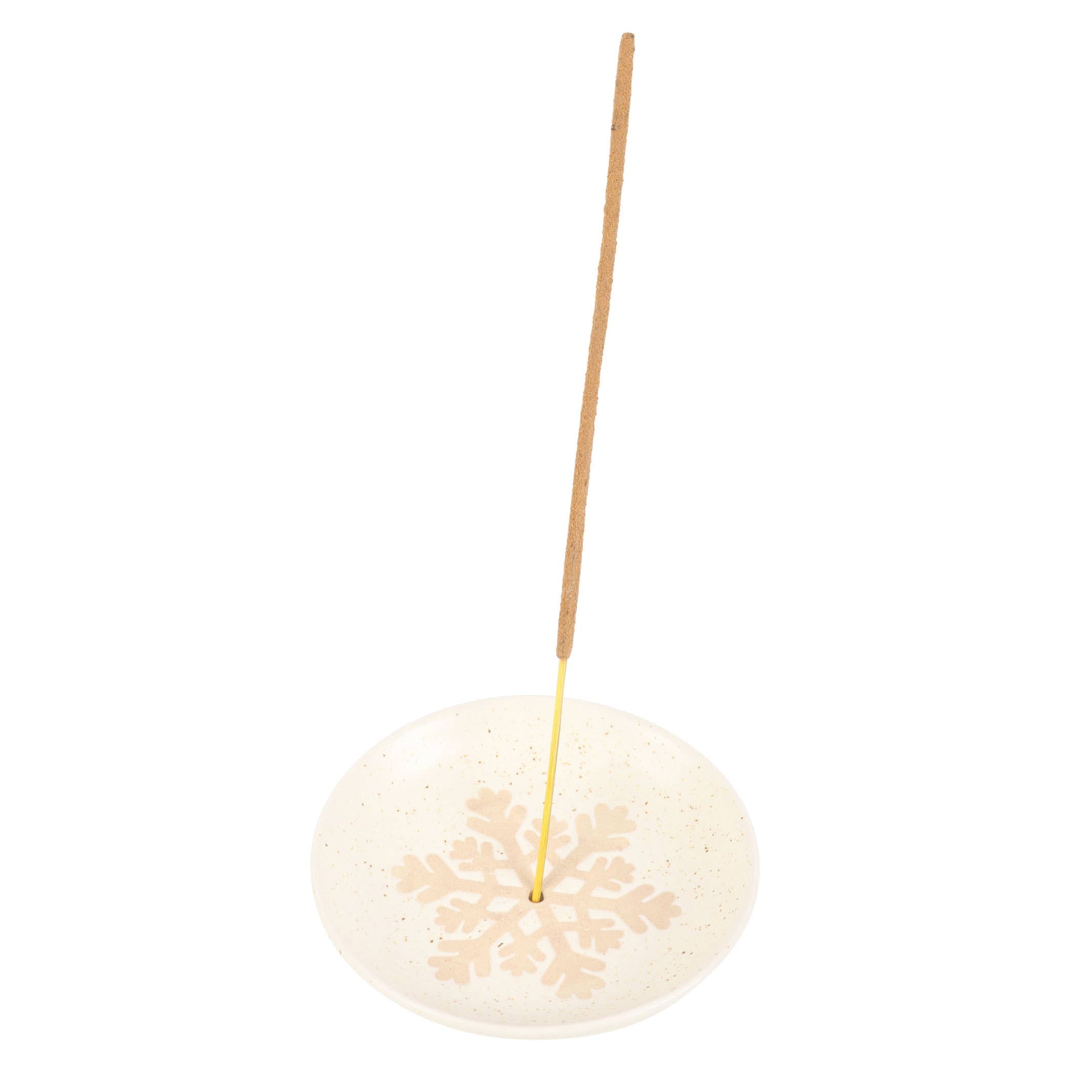 Weihnachts-Räucherstäbchenhalter mit Schneeflocken-Motiv