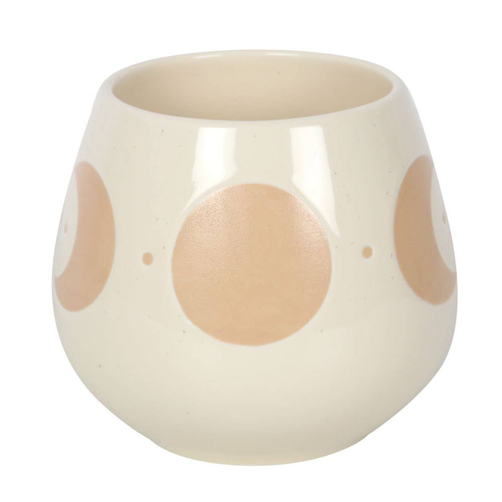 Runde Tasse mit Mondphasenmotiv