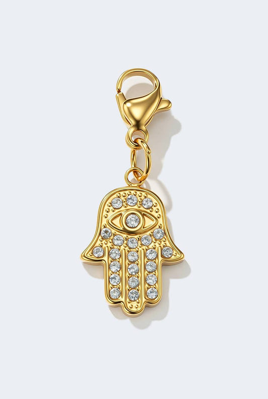 Edelstahl - Hamsa Hand Charm