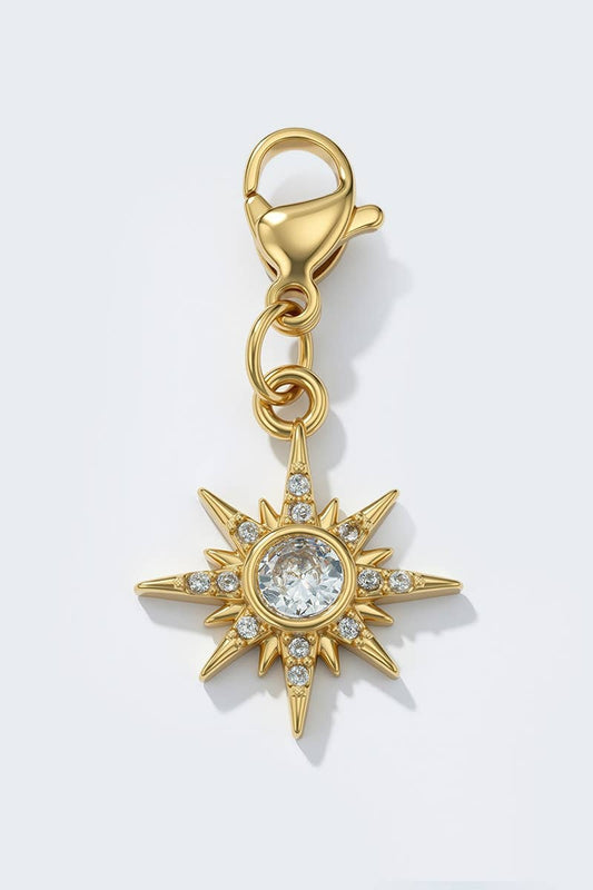 Edelstahl - Glitzer Charm CHARM90