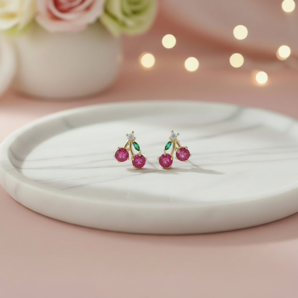 Süße Kirschstecker in Fuchsia