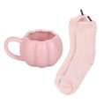 Bild in Galerie-Betrachter laden, Rosa Kürbis Herbstset: Tasse und Socken
