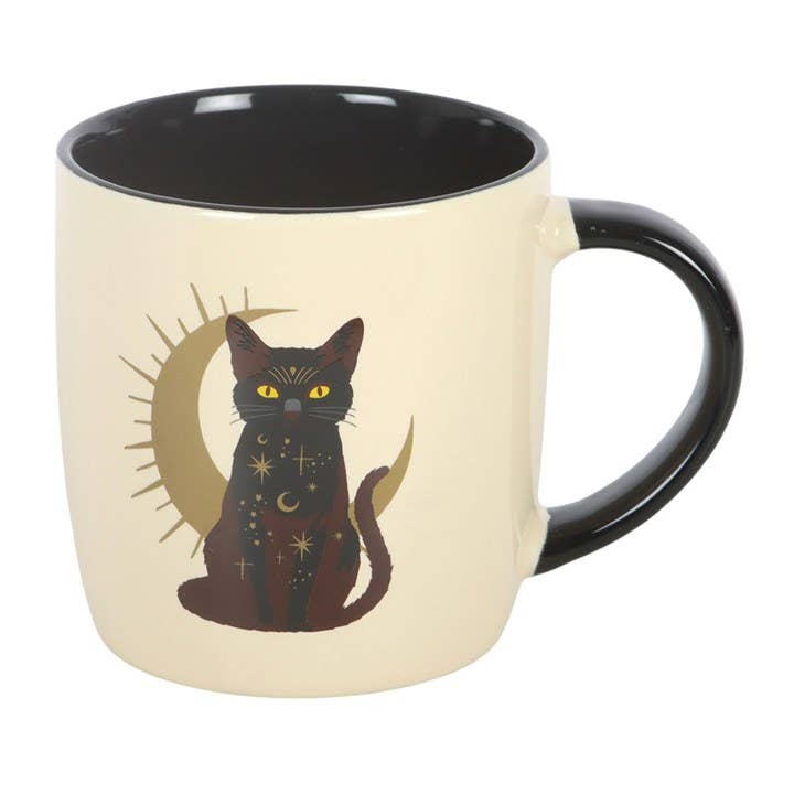 Sitzende Magick Schwarze Katzen-Tasse