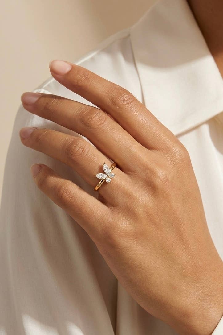 Schmetterlings Ring aus Edelstahl