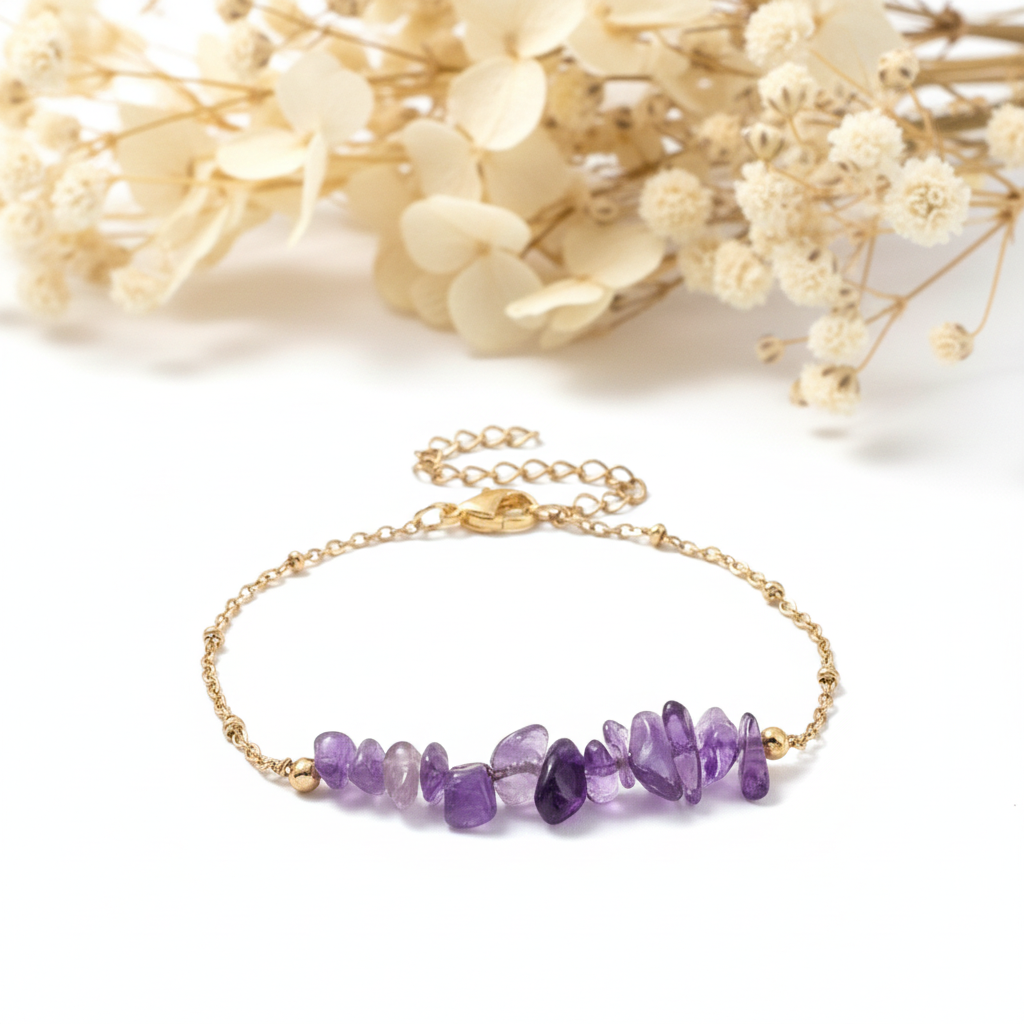 Amethyst Splitter Armband
