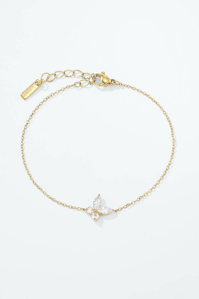 Edelstahlarmband Schmetterlings Armband
