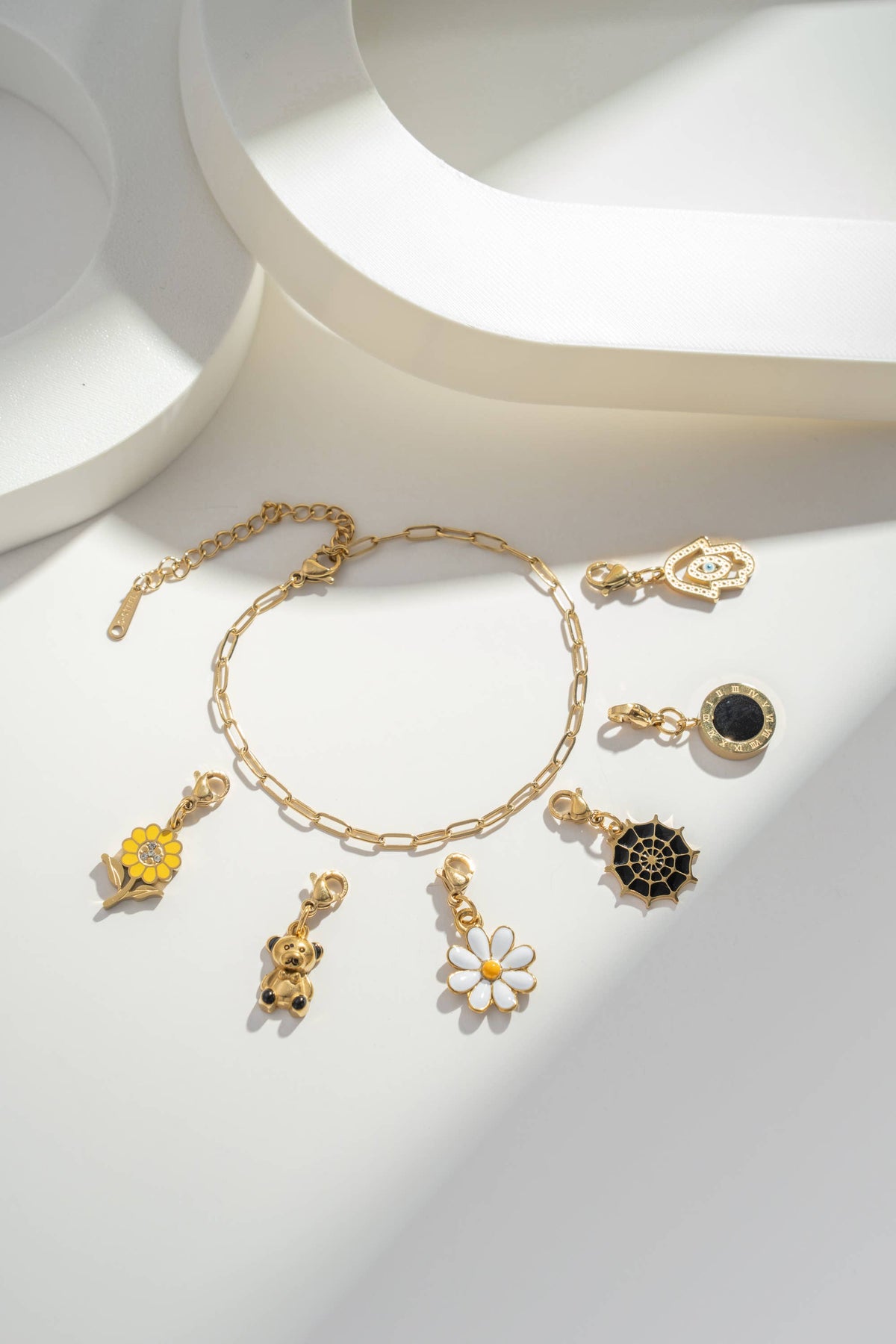 Kettenarmband aus Edelstahl für Charms