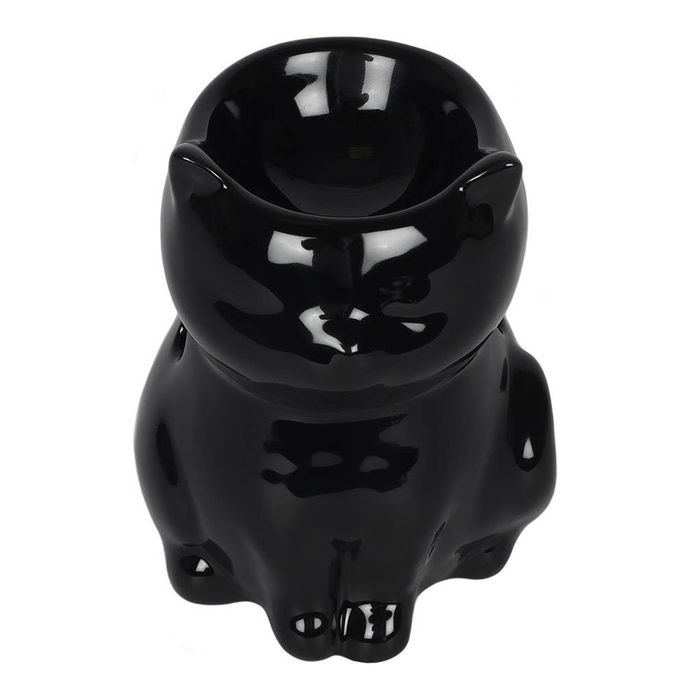 Gothic Black Cat - Ölbrenner und Wachswärmer