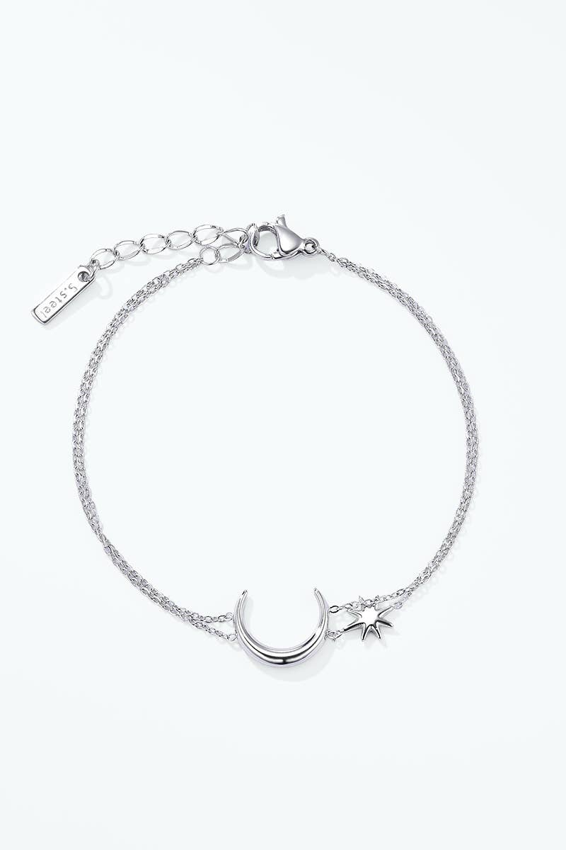 Mond Armband aus Edelstahl