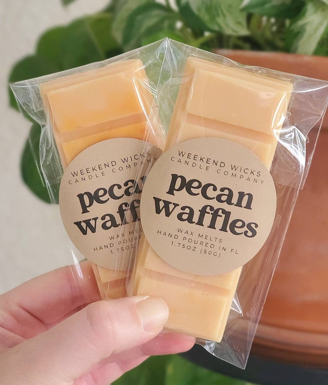 Pekannusswaffeln Wachsmelts