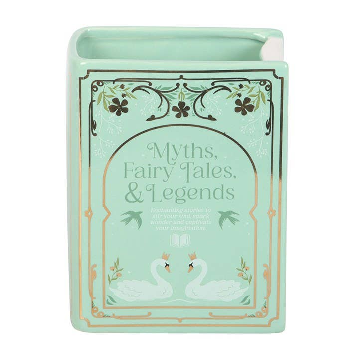 Buchförmige grüne Vase "Myths, Fairy Tales & Legends"