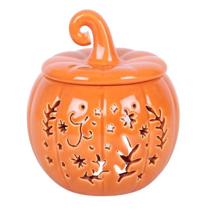 Orange Folk Kürbis-Ölbrenner und Wachswärmer