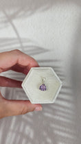 Bild in Galerie-Betrachter laden, 925 Silber faccetierter Amethyst Anhänger (39hj)
