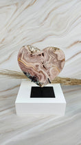 Bild in Galerie-Betrachter laden, Druzy Pink Amethyst Herz (110it)

