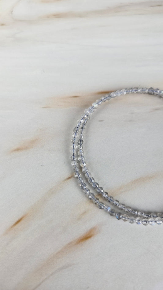 Faccetiertes Labradorit Armband mit Magnetverschluss (19lab)