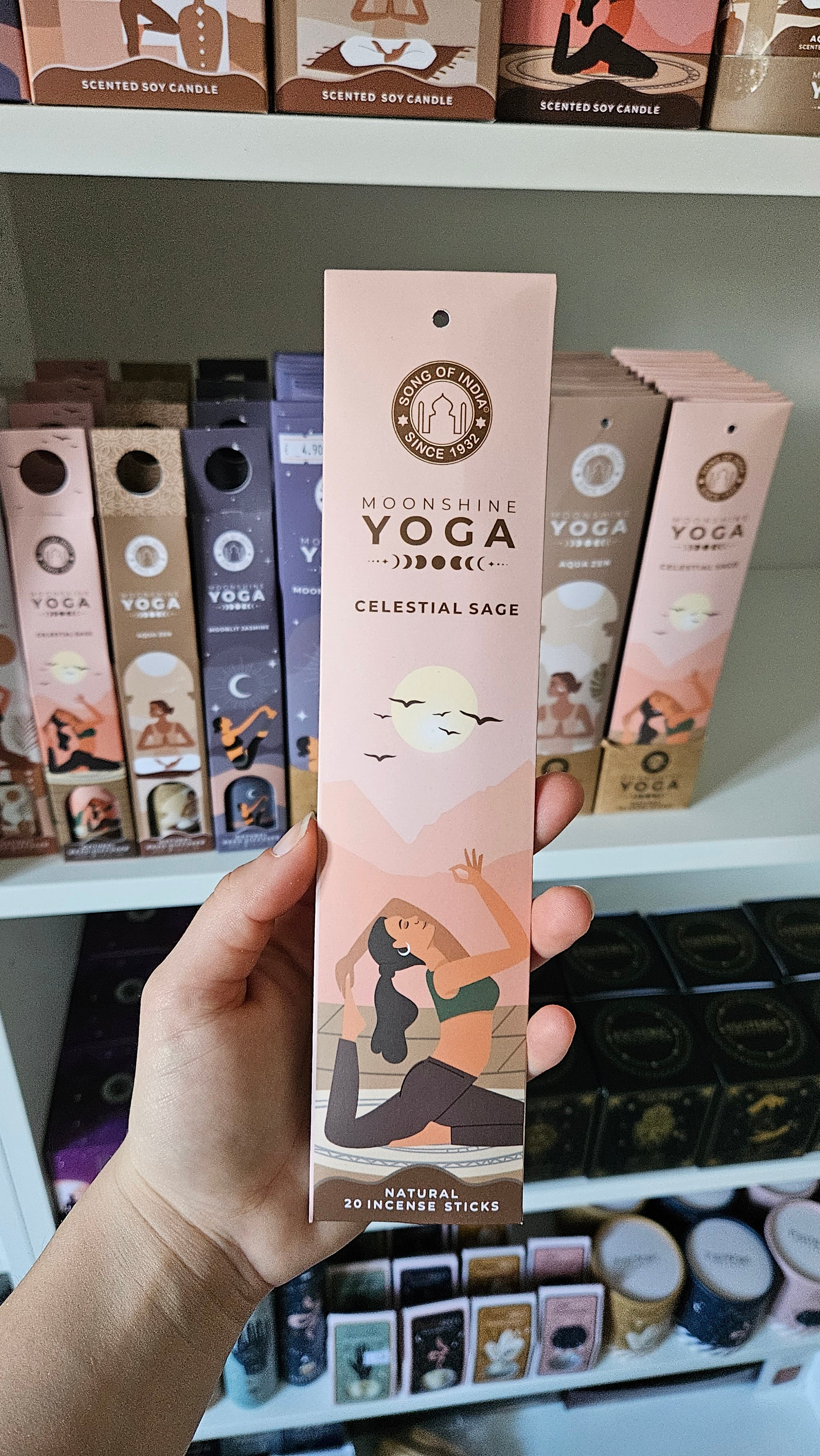 Moonshine Yoga Räucherstäbchen in verschiedenen Düften Celestial Sage