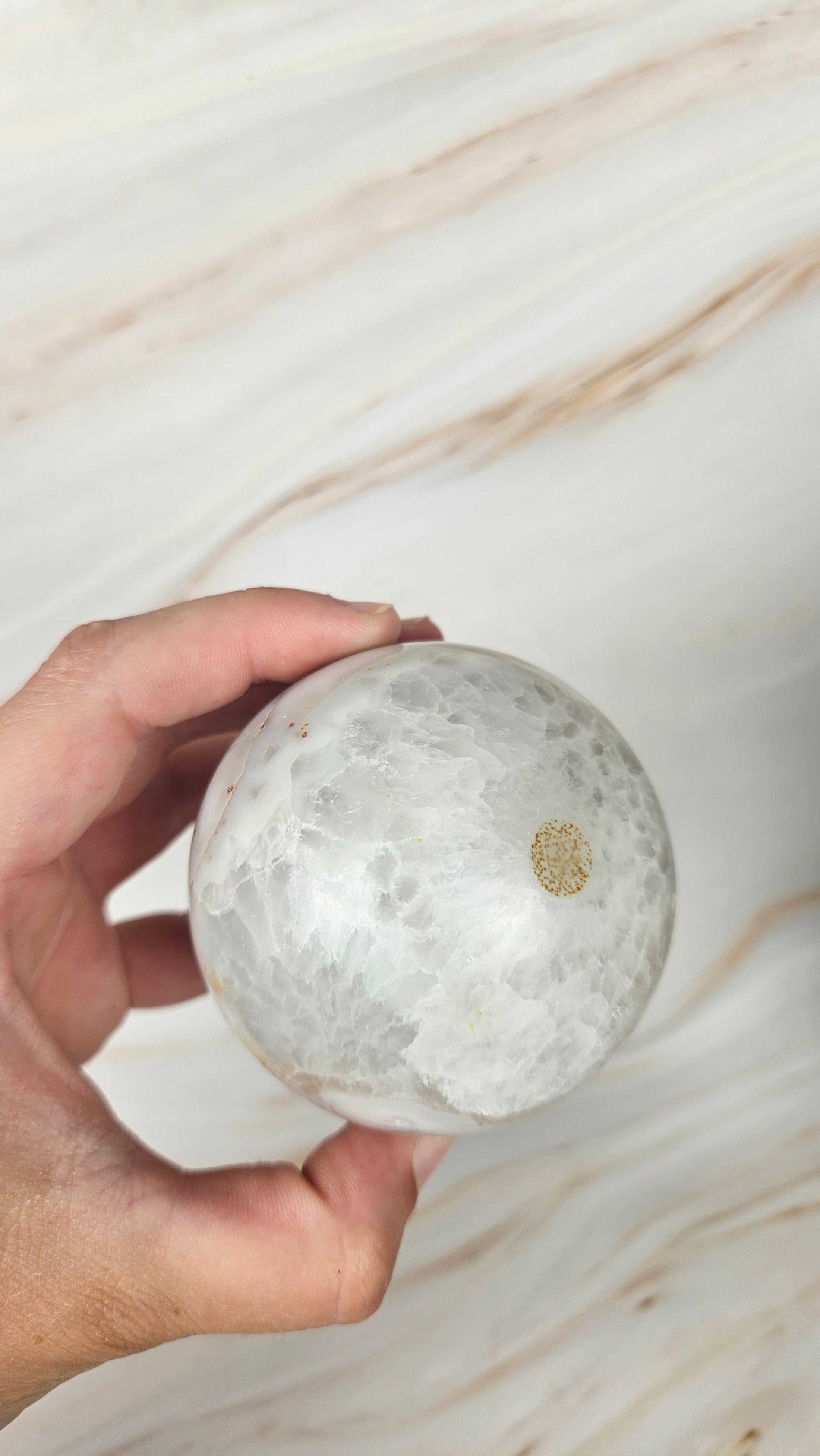 Druzy Achat Kugel (64d)