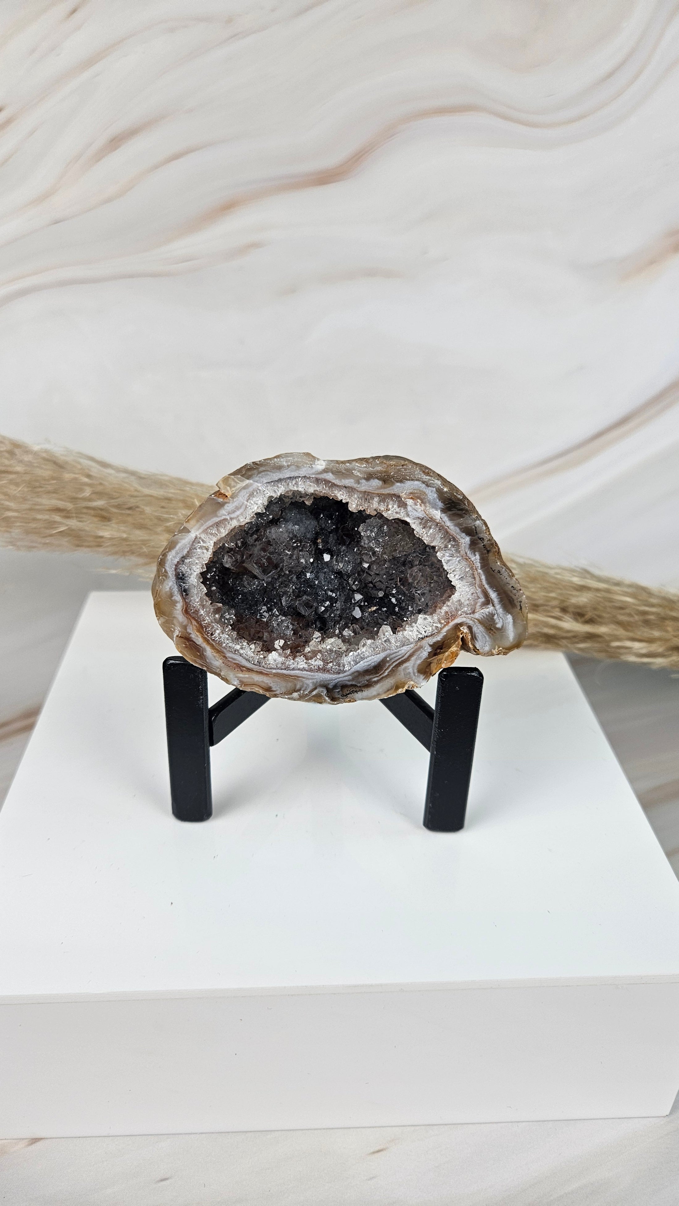 Achat Geode mit Stand (28bc)