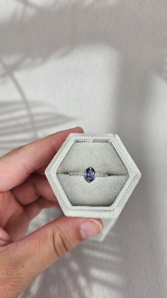 925 Silber Tansanit Ring (48tan)