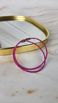 Bild in Galerie-Betrachter laden, Faccetiertes Rubin Armband mit Magnetverschluss (19rub)
