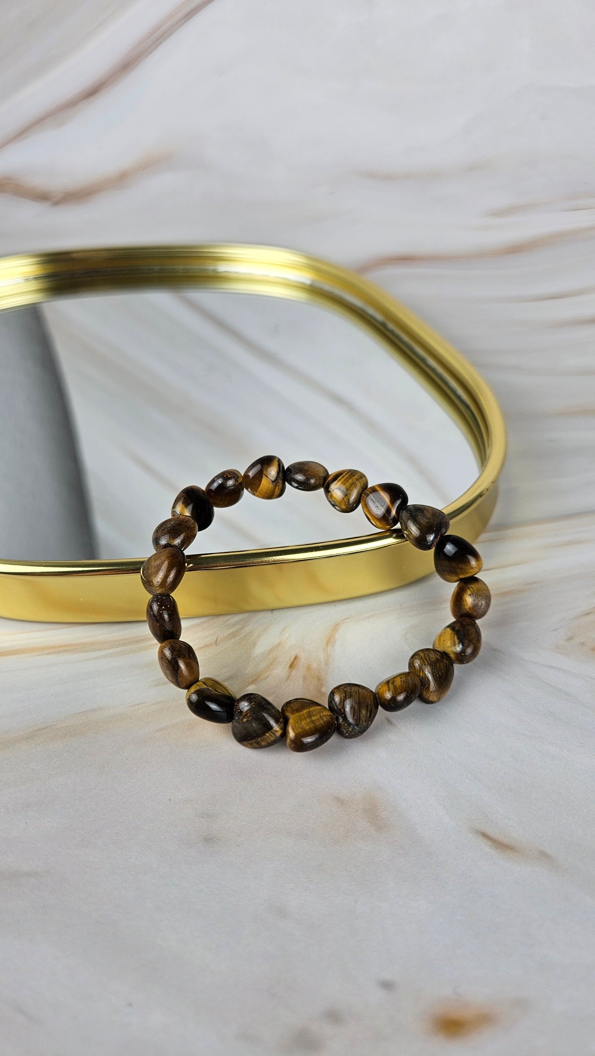 Tigerauge Herz Armband (19tig)