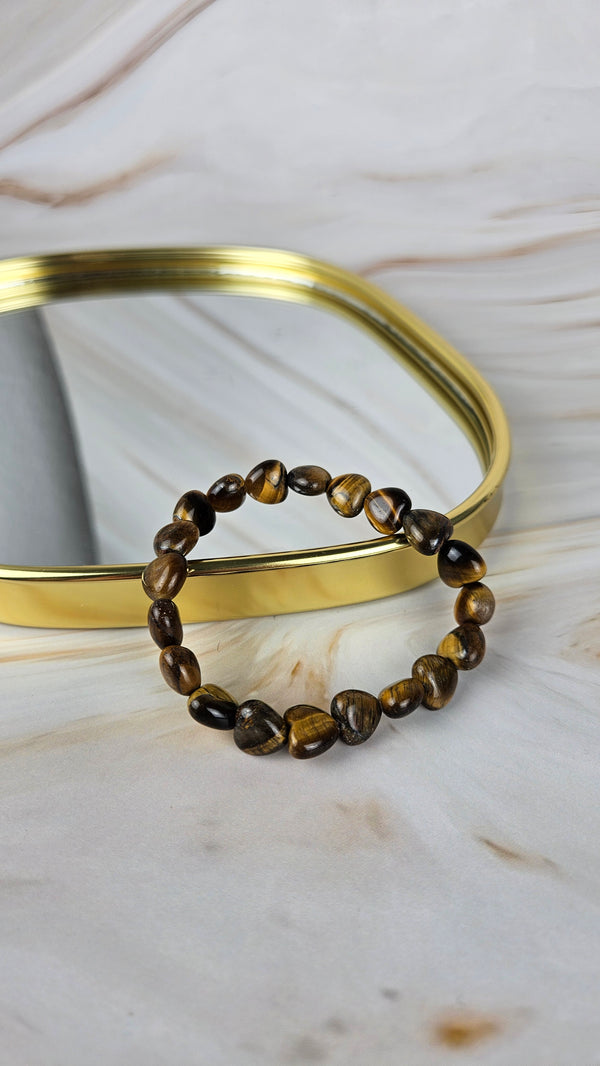 Tigerauge Herz Armband (19tig)