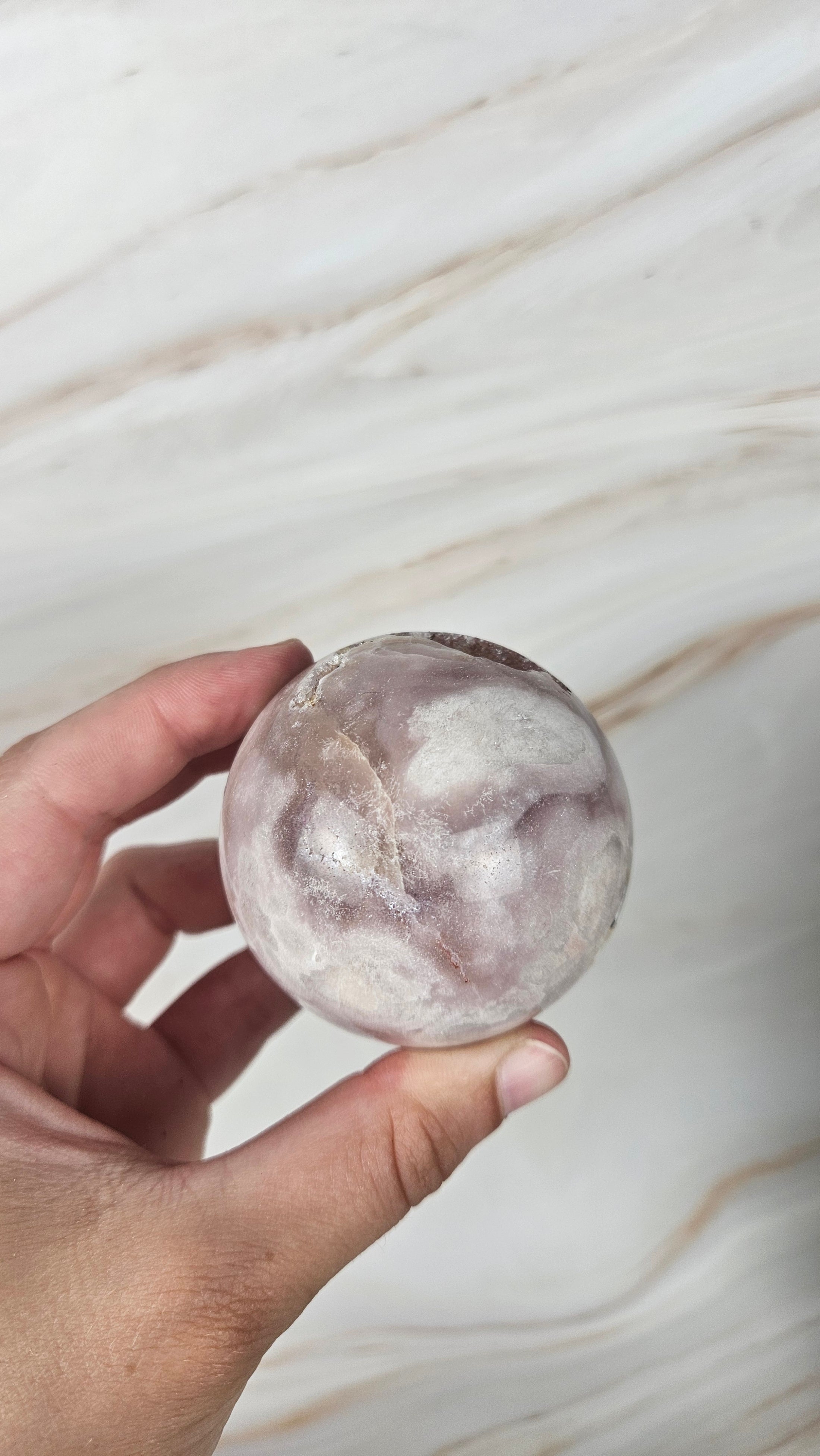 Druzy Pink Amethyst Kugel (42u)