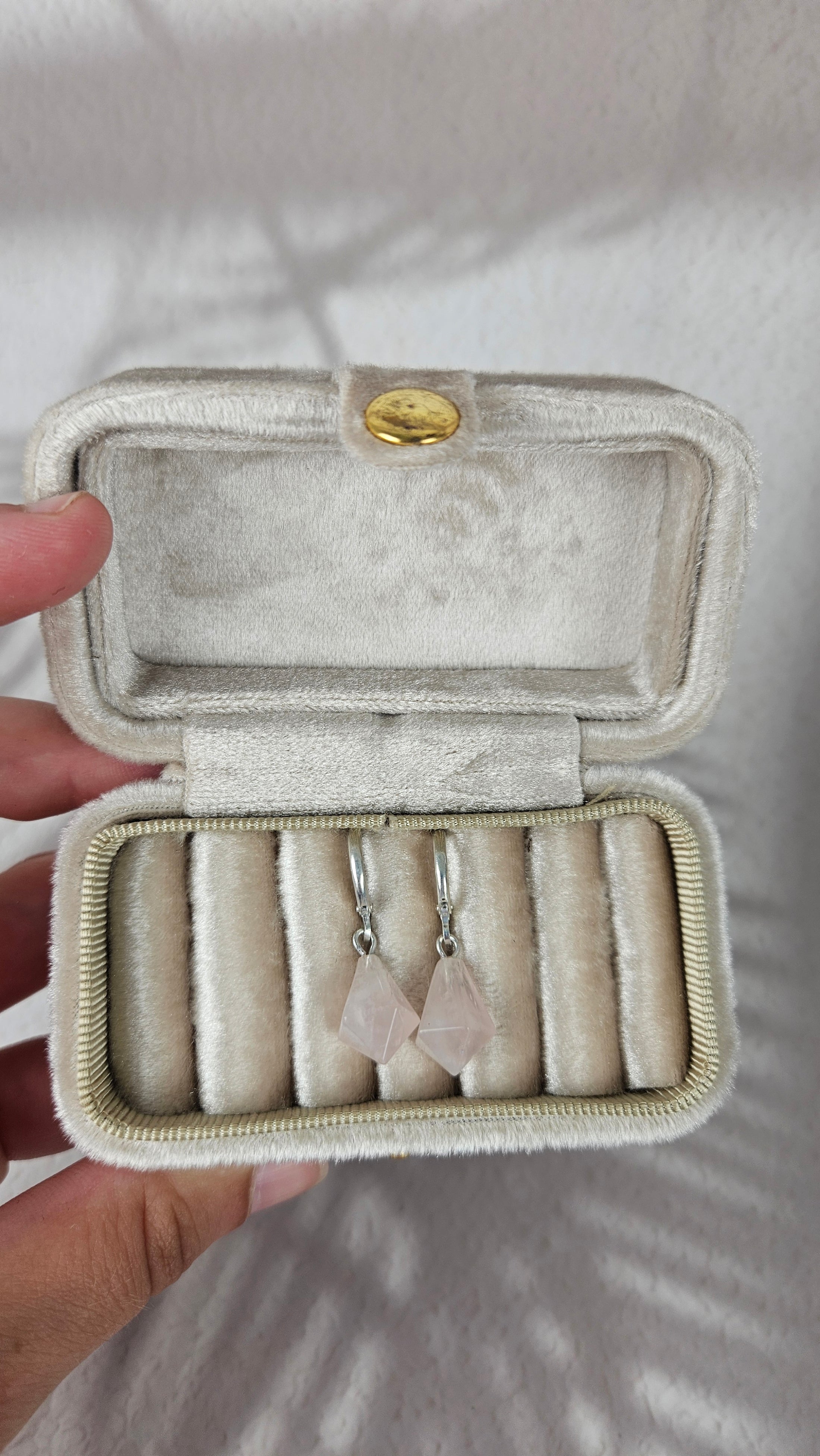Diamant Form Creolen in Silber (17bb)
