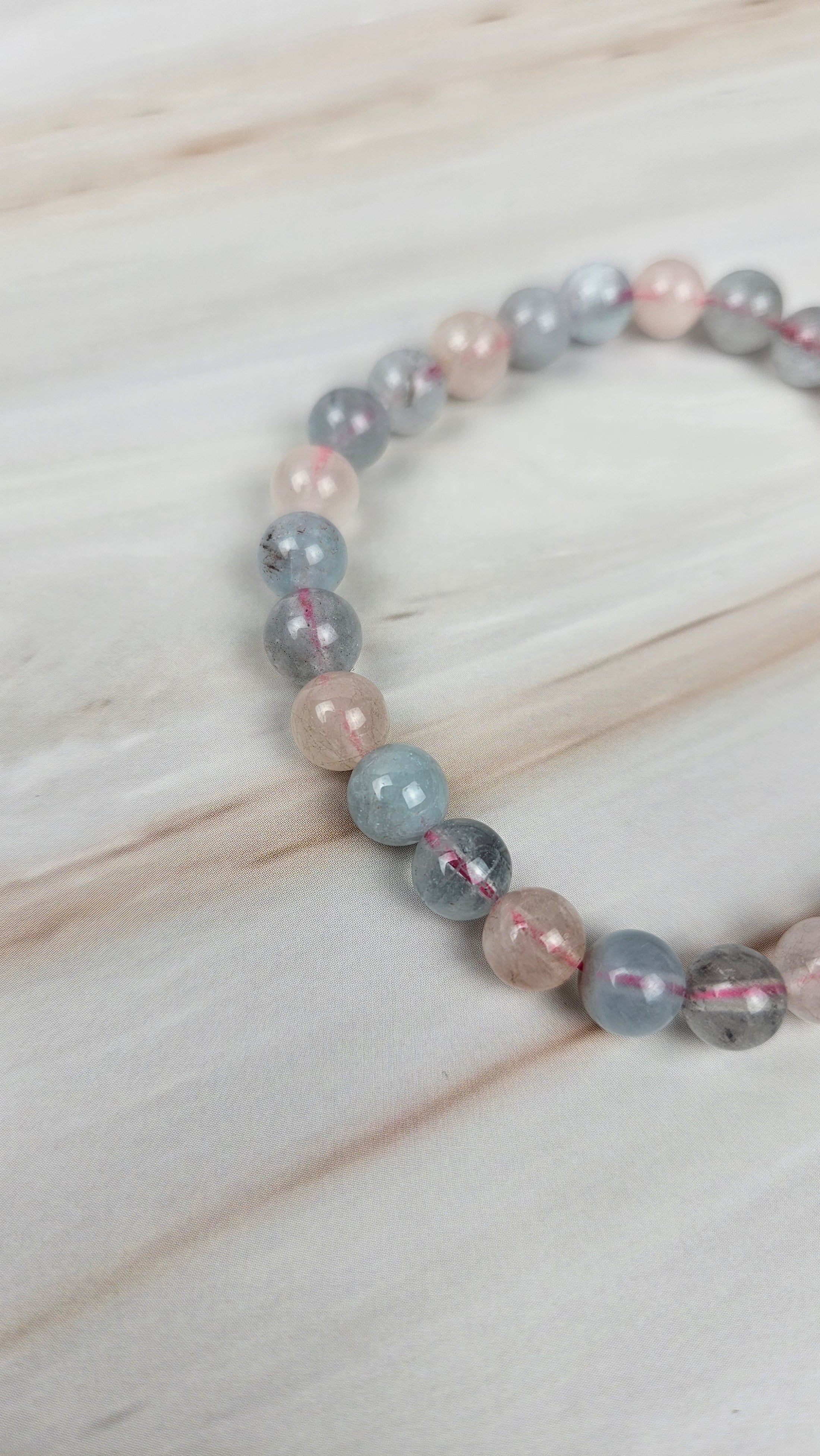 Morganit Kugelarmband (13morg)