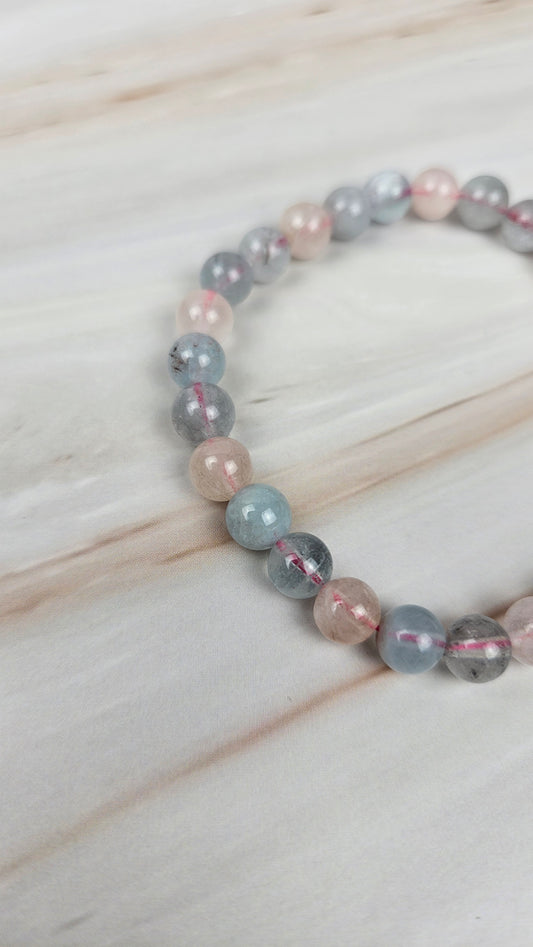Morganit Kugelarmband (13morg)