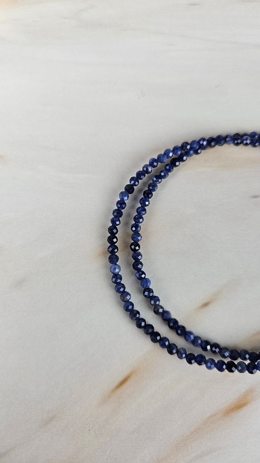 Faccetiertes Lapislazuli Armband mit Magnetverschluss (19lsp)